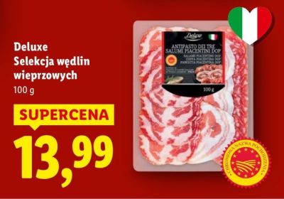 Deluxe Selekcja wędlin wieprzowych promocja w Lidl