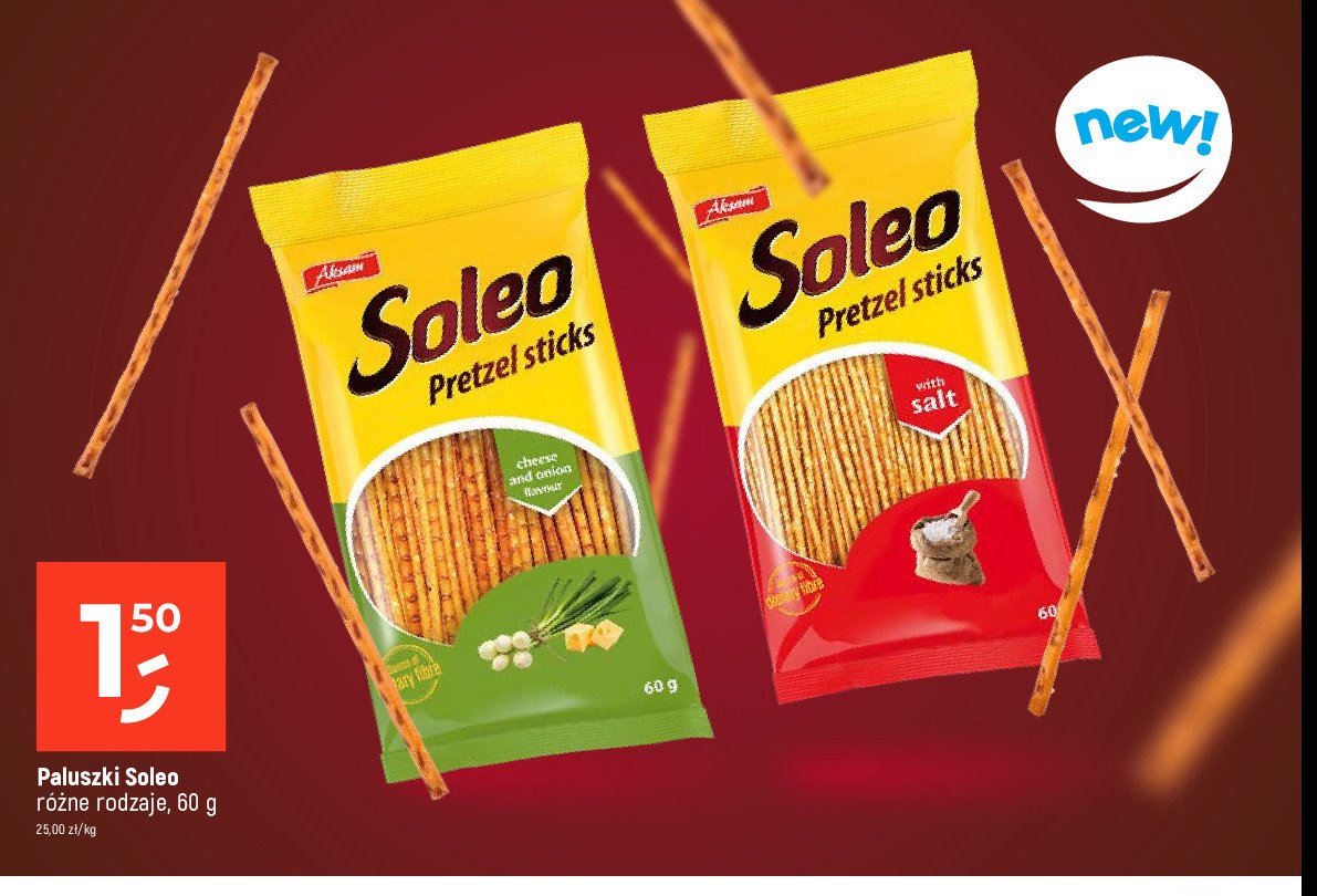 Paluszki solone Aksam soleo promocja