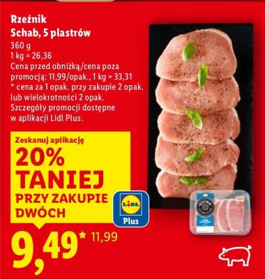 Rzeźnik Schab, 5 plastrów promocja w Lidl