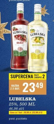 Likier Lubelska 25% 500ml gruszkówka promocja w Biedronka