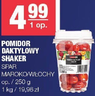 Pomidor daktylowy Shaker Spar Maroko/Włochy promocja w SPAR