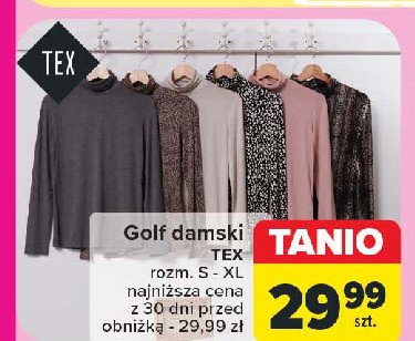 Golf damski rozm. s-xl Tex promocja