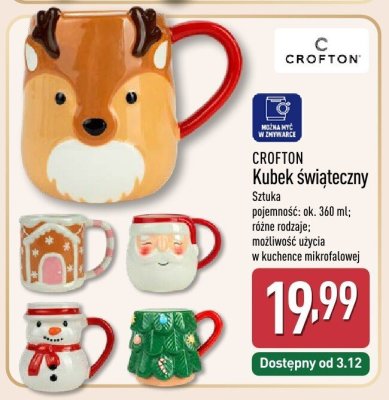 Kubek świąteczny 400 ml Crofton promocja w Aldi