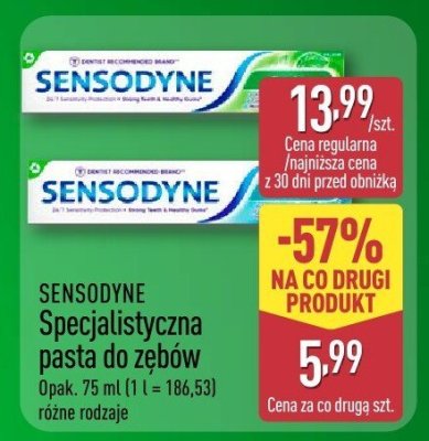 Pasta do zębów SENSODYNE Specjalistyczna różne rodzaje promocja w Aldi