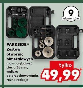 Zestaw otwornic do bimetalu Parkside promocja