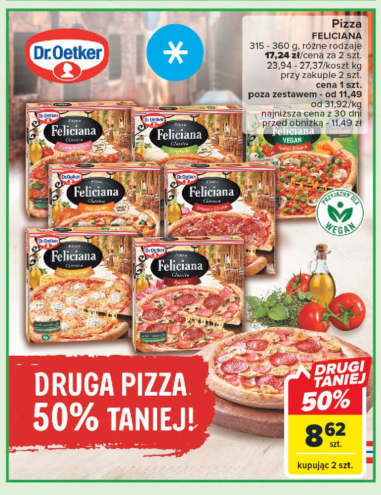 Pizza prosciutto e spinaci Dr. oetker feliciana promocja