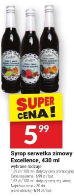 Syrop serwetka zimowy Excellence 430 ml - wybrane rodzaje promocja w Twój Market