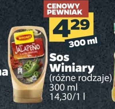 Sos jalapeno Winiary promocja
