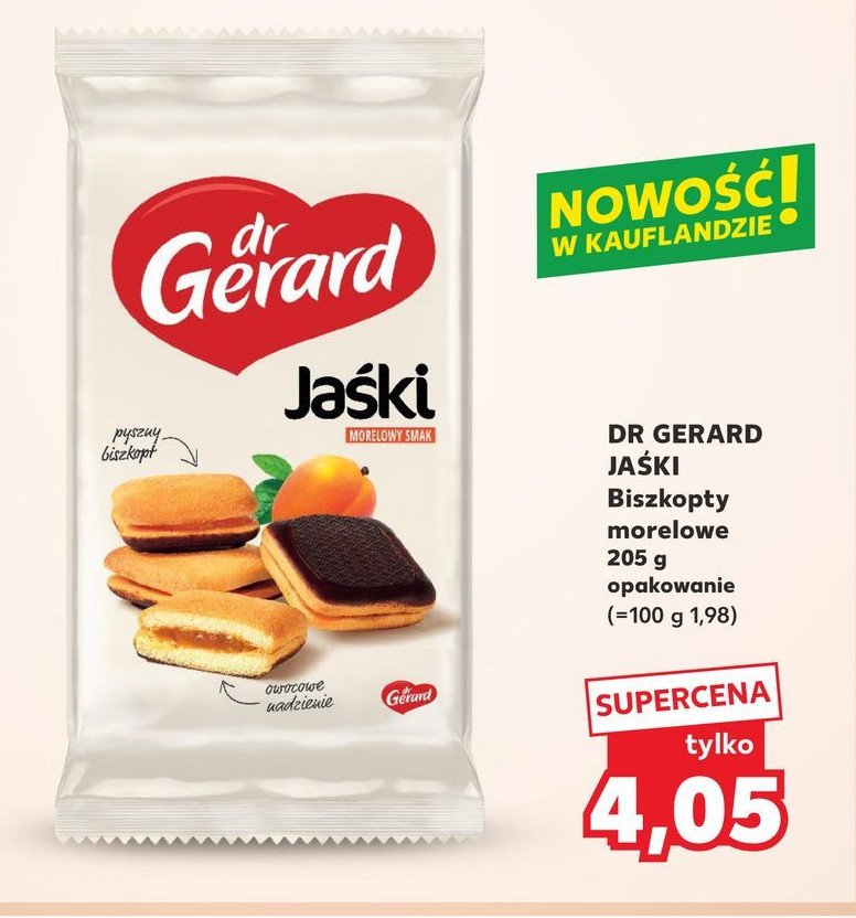 Biszkopciki jaśki morelowe Dr gerard promocja