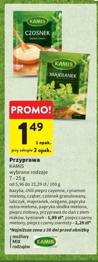 Przyprawa do dań z ziemniaków Kamis promocja