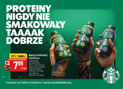 Napój proteinowy Starbucks Frappuccino wybrane rodzaje 330ml promocja w POLOmarket