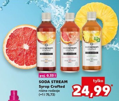 Syrop crafted grapefruit & elderflower Sodastream promocja w Kaufland
