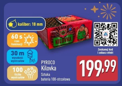 Fajerwerki Kilovka bateria 100-strzałowa promocja w Aldi