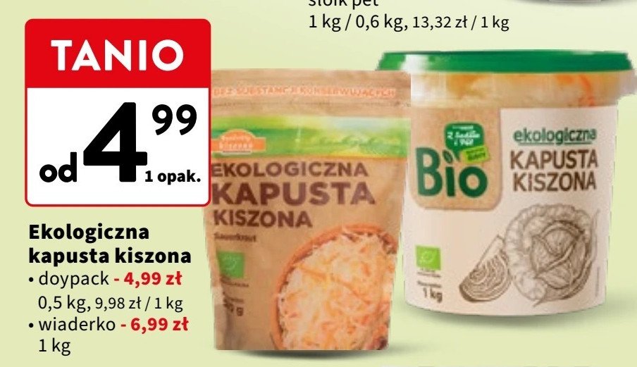 Kapusta kiszona PRODUKTY KISZONE promocja