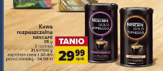 Kawa Nescafe gold espresso intenso promocja
