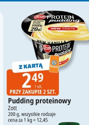 Pudding proteinowy Zott promocja w Leclerc