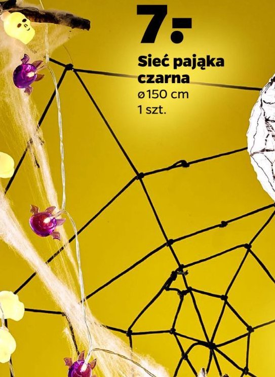 Sieć pająka czarna 150 cm promocja