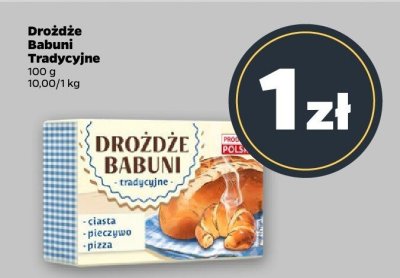 Drożdże Babuni Tradycyjne promocja w Netto
