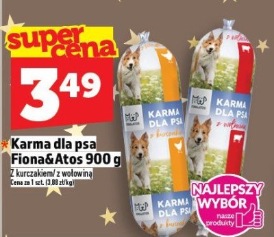 Karma dla psa Fiona&Atos 900g promocja w TOPAZ