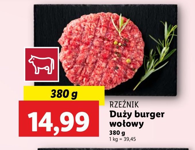 Big burger Rzeźnik codzienna dostawa promocja