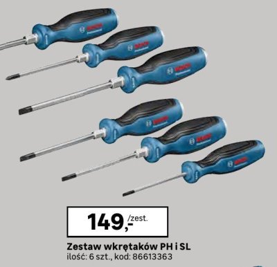 Zestaw wkrętaków PH i SL Bosch promocja w Leroy Merlin