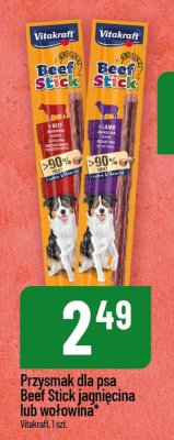 Przysmak dla psa Beef Stick jagnięcina lub wołowina Vitakraft promocja w POLOmarket