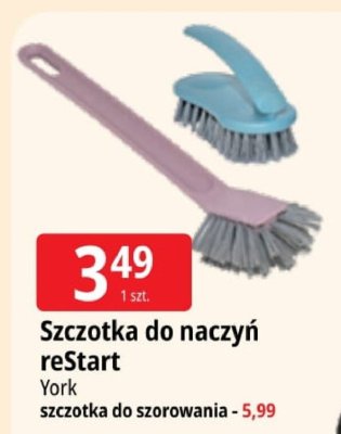 Szczotka do naczyń reStart York promocja w Leclerc
