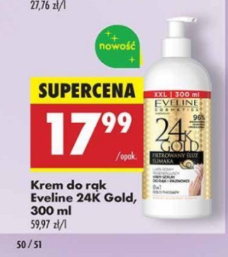 Krem serum do rąk i paznokci Eveline 24k gold promocja