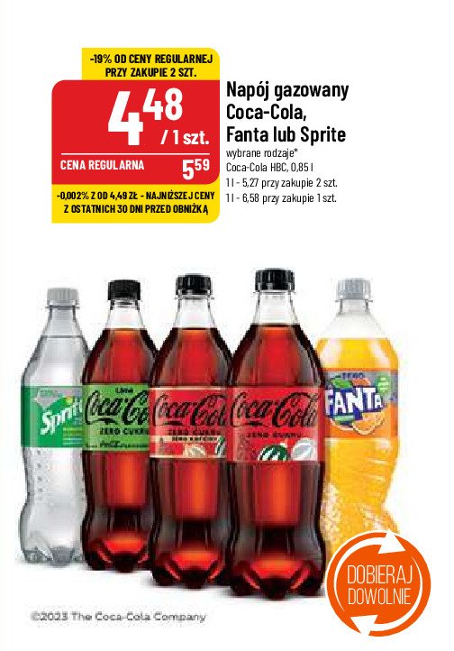 Napoj Coca-cola lime zero promocja