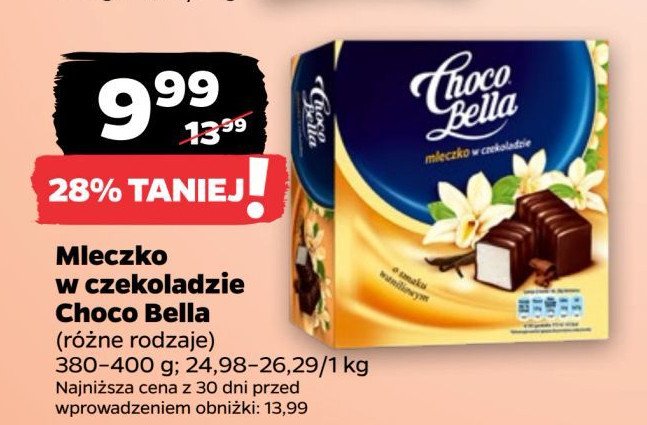 Mleczko w czekoladzie waniliowe Chocobella promocja