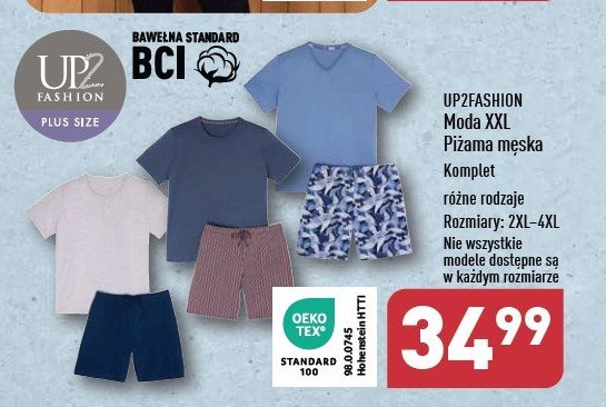 Piżama męska 2xl-4xl Up2fashion promocja