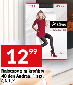 Rajstopy z mikrofibry 40 den Andrea, 1 szt. promocja w Twój Market