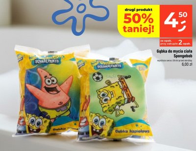 Gąbka do mycia ciała Spongebob promocja w Dealz