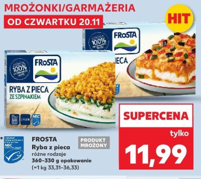 Ryba z pieca, różne rodzaje promocja w Kaufland