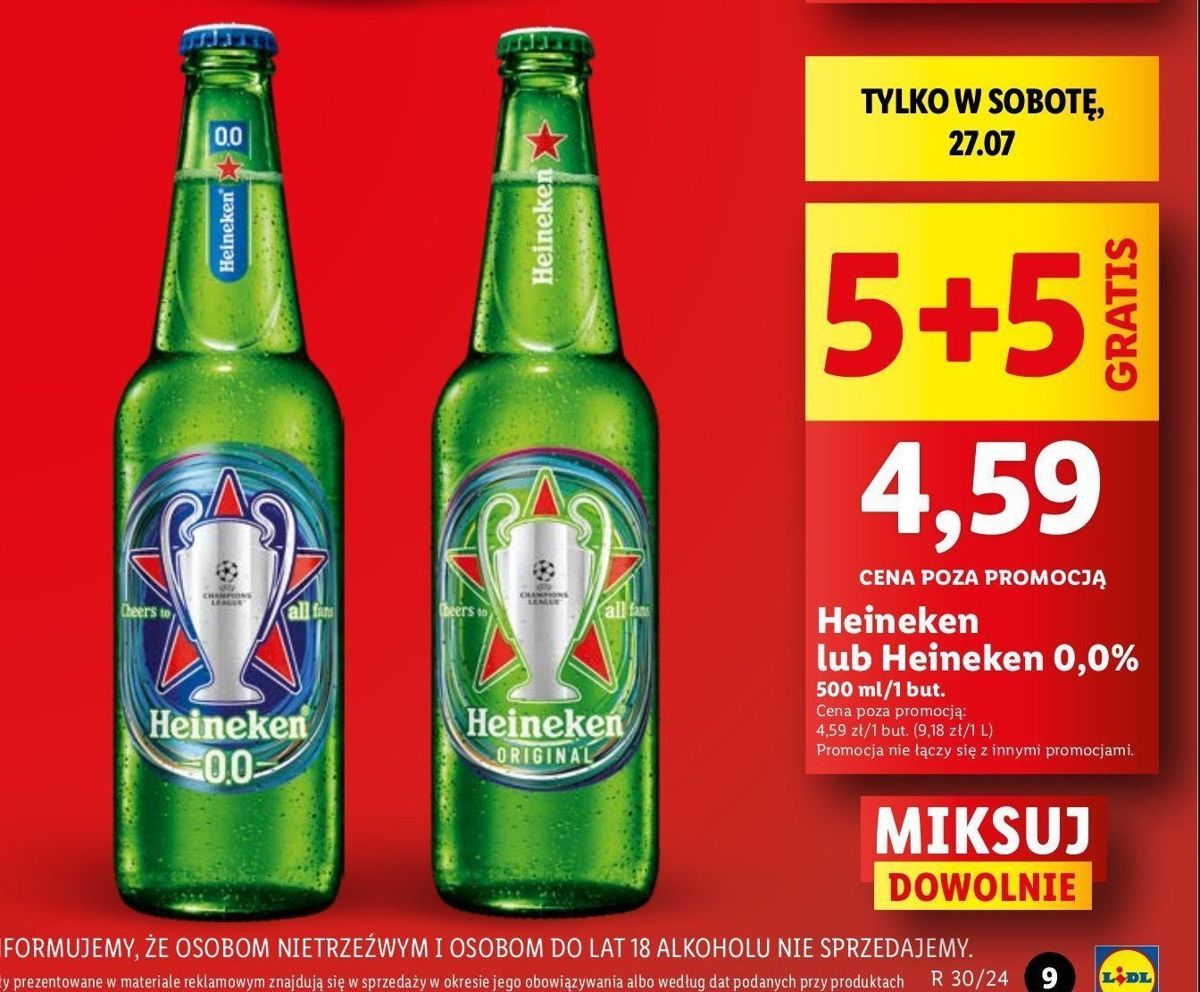 Piwo Heineken promocja w Lidl