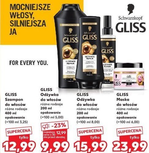 Maska do włosów Gliss kur liquid silk promocja