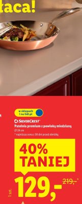 Patelnia premium SILVERCREST z powłoką miedzianą 24 cm promocja w Lidl