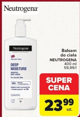 Balsam do ciała Neutrogena Deep Moisture promocja w Carrefour Market
