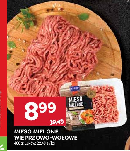 Mięso mielone wieprzowo - wołowe Łuków promocja