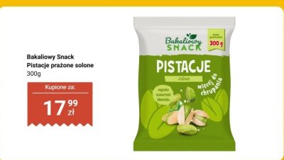 Pistacje prażone solone promocja w Dino