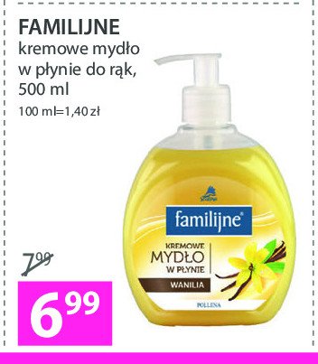 Myd艂o w p艂ynie wanilia Familijny savona promocja