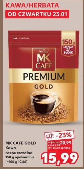 Kawa Mk cafe premium gold promocja w Kaufland