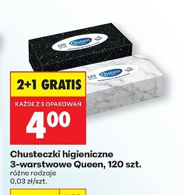 Chusteczki higieniczne 3-warstwowe 120 szt. różne rodzaje promocja w Biedronka
