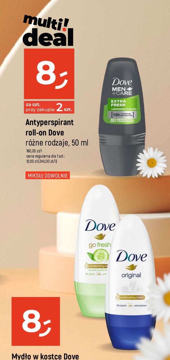 Dezodorant cucumber & green tea Dove go fresh promocja