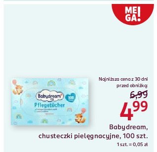 Chusteczki dla dzieci Babydream promocja