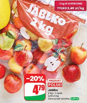 Jabłko 2 kg promocja w Dino