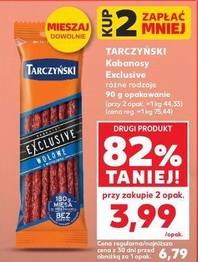 Kabanosy wo艂owe Tarczy艅ski exclusive promocja
