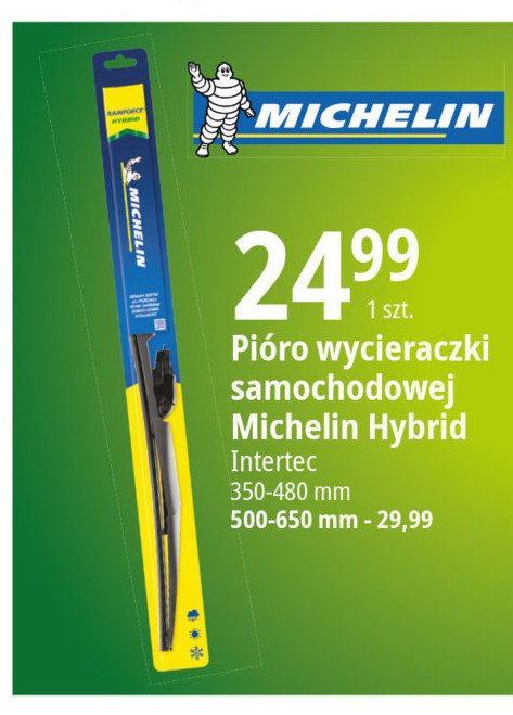 Pi贸ro wycieraczki rain force hybrid 400 mm Michelin promocja