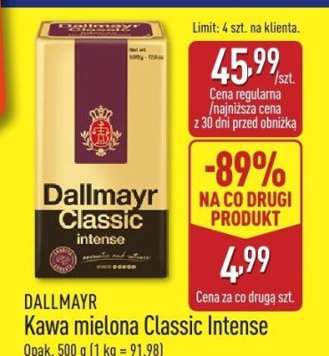Kawa mielona Classic Intense promocja w Aldi