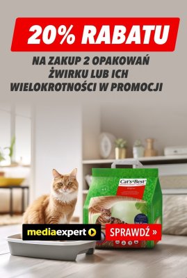Żwirek dla kota Cat's Best -20% taniej promocja w Media Expert